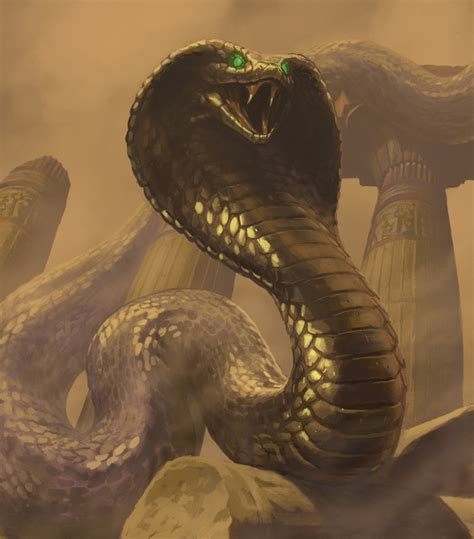 Mtgnexus Snake Token Art By Winona Nelson
