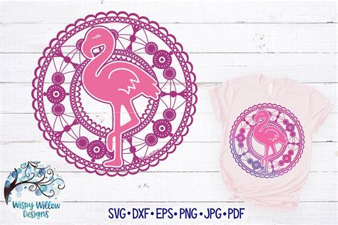 Lace Flamingo Mandala Svg Cut File 676989 Cut Files Design Bundles