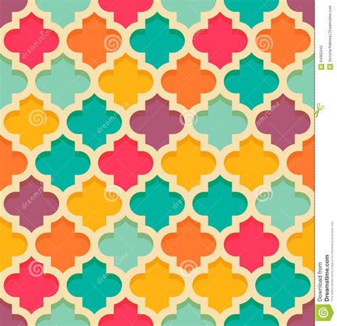 Quatrefoil Seamless Pattern Stock Vector Illustration Of Geometric