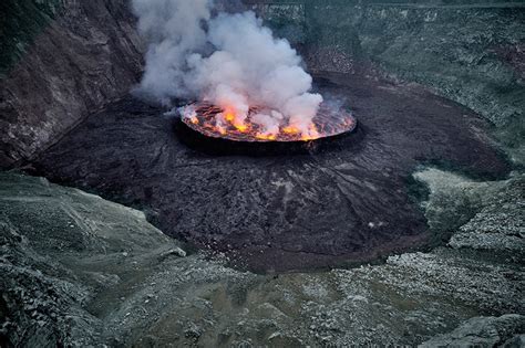 Lava Lake At Nyiragongo Volcano Amusing Planet