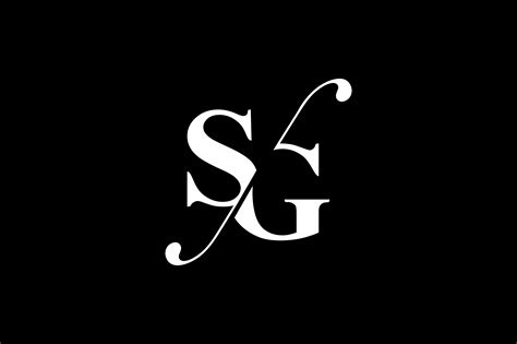 Sg Monogram Logo Design By Vectorseller