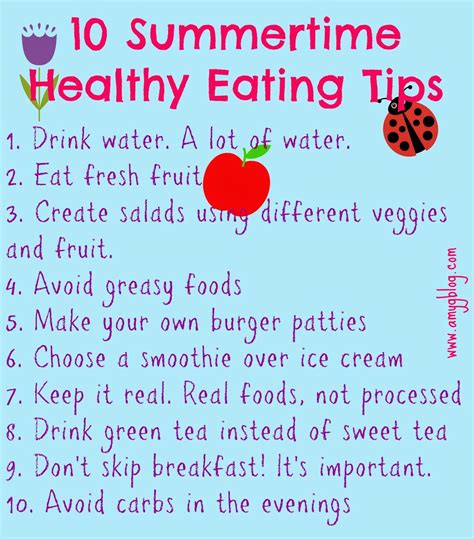 10 Healthy Eating Tips This Summer Healthy Eating Tips Healthy