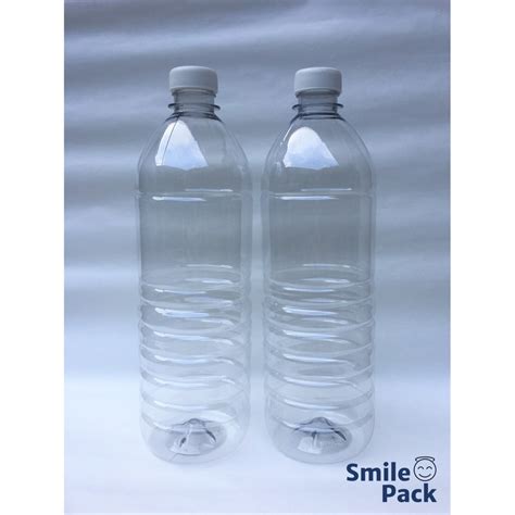 Pet Plastic Bottle With Caps 1 Liter 1l Or 1000 Ml For Juice