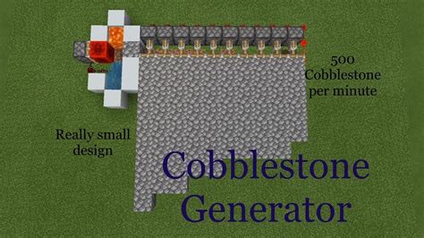 How To Make Cobble Stone Generator In Minecraft YouTube