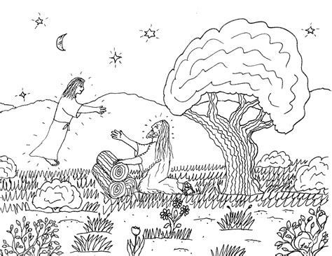 Jesus Garden Of Gethsemane Coloring Pages Free Coloring Pages