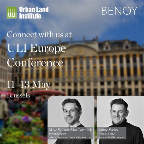 Benoy To Attend Uli Europe Conference 11 15 May News