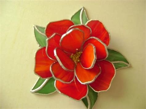3 D Rose Delphi Artist Gallery Stained Glass Rose Stained Glass