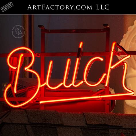 Buick Neon Showroom Sign Rare Vintage 1940s Dealership Automobilia