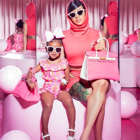 Cardi B And Her Daughter Kulture Looks Adorable In Matching Outfits