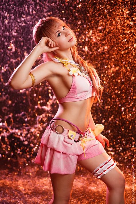 Final Fantasy Serah Farron Swimsuit Cosplay Photo Print Etsy