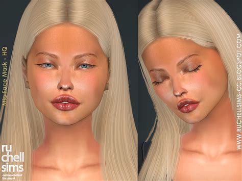 Mia Face Mask At Ruchell Sims Sims 4 Updates