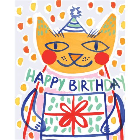 Happy Birthday Cat Card Draw Me A Lion