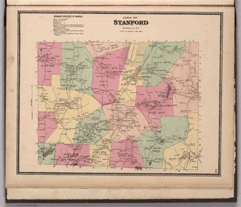 Town of Stanford, Dutchess County, New York. - David Rumsey Historical ...