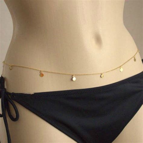 2019 New Fashion Sexy Waist Chains Women Gold Plating Metal Small