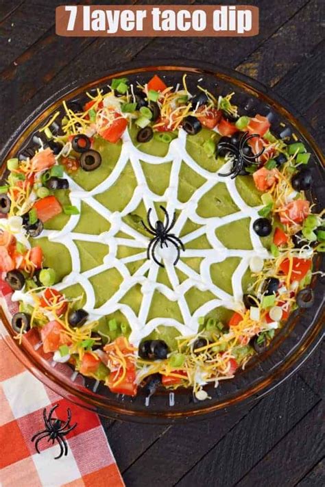 Easy Spooky Halloween 7 Layer Taco Dip Recipe Is The Perfect Holiday