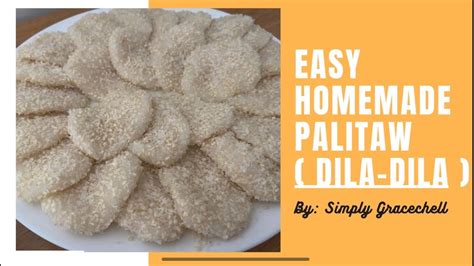 easy homemade palitaw dila dila youtube