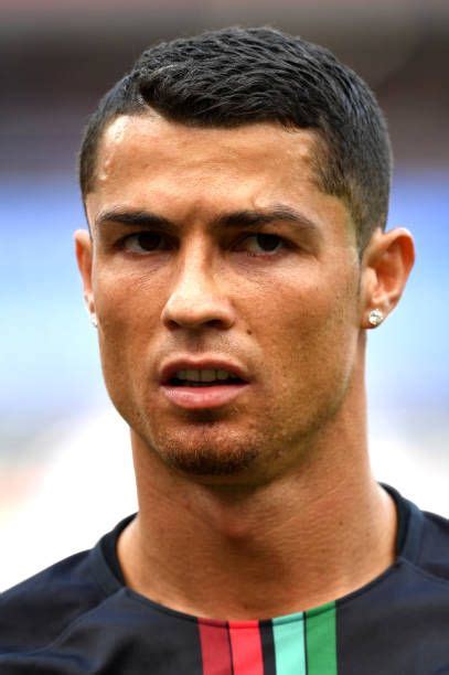 cristiano ronaldo of portugal looks on during the warm up prior to the 2018 fifa world cup