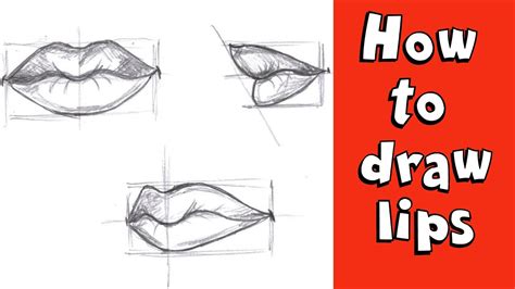 How To Draw Lips 3 4 View Margaret Wiegel