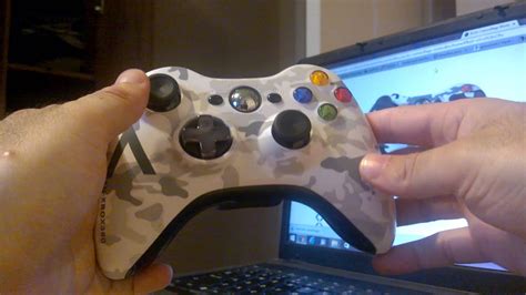 Xbox 360 Special Edition Arctic Camouflage Controller Unboxed Youtube