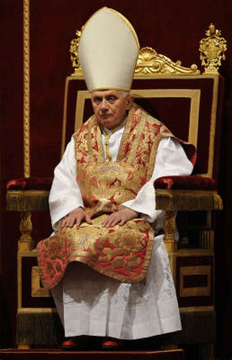 pope benedict xvi makes a fashion statement