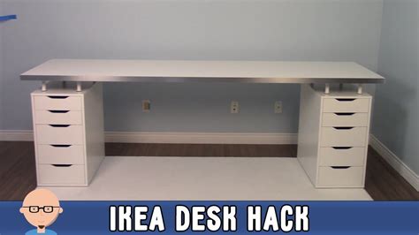 New Home Office Ikea Desk Hack Youtube