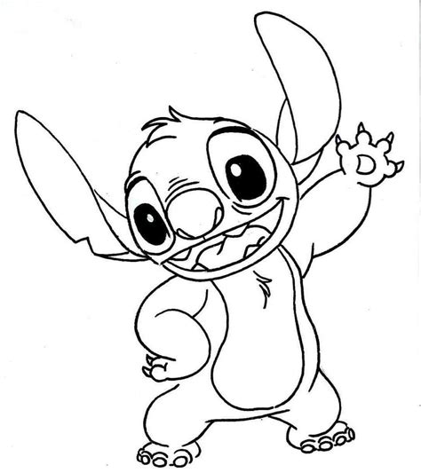 Stitch Coloring Pages For Kids Visual Arts Ideas