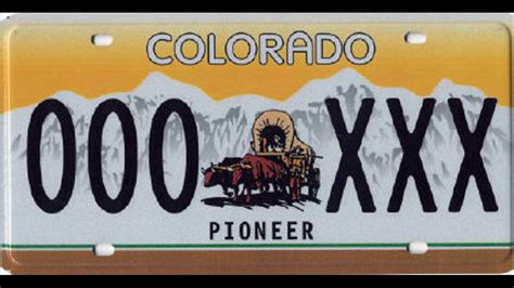 State Of Colorado Motor Vehicle License Plates