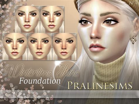 Summertime And Wintertime Foundation Duo By Pralinesims At Tsr Sims 4