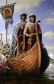 Saint Boris and Gleb during the internecine wars of 1015–1019, Russia ...