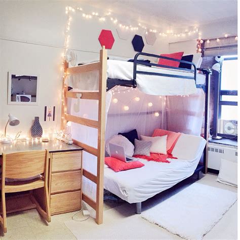 Uconn Dorm Room Christmas Lights Bunk Bed Simple Elegant Dorm Room Girls Dorm Room Apartment
