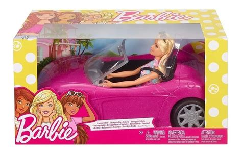 Barbie Auto Glam Convertible Con Muñeca Mattel Envío Gratis
