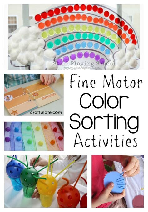Color Sorting Ideas For Kids Still Playing School