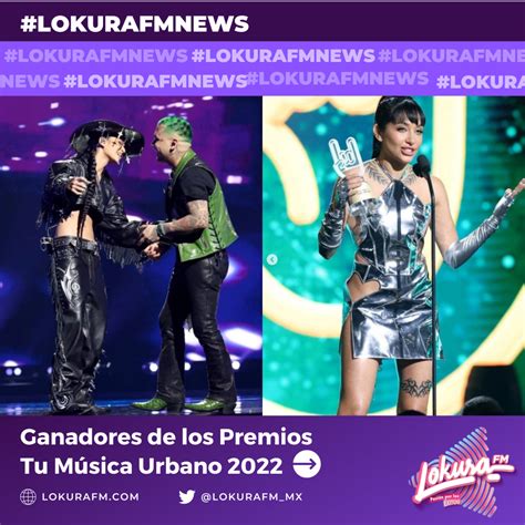 Ganadores De Los Premios Tu Música Urbano 2022 Lokura Fm
