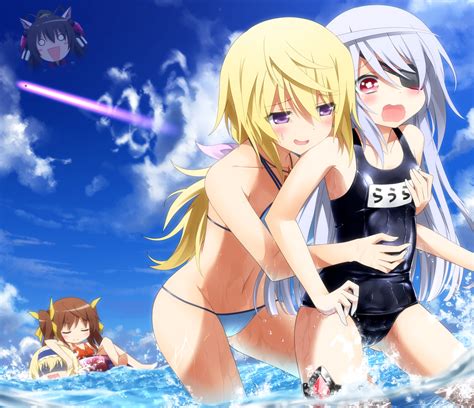 Fondos De Pantalla Infinite Stratos Dunois Charlotte Bodewig Laura Huang Lingyin Trajes De