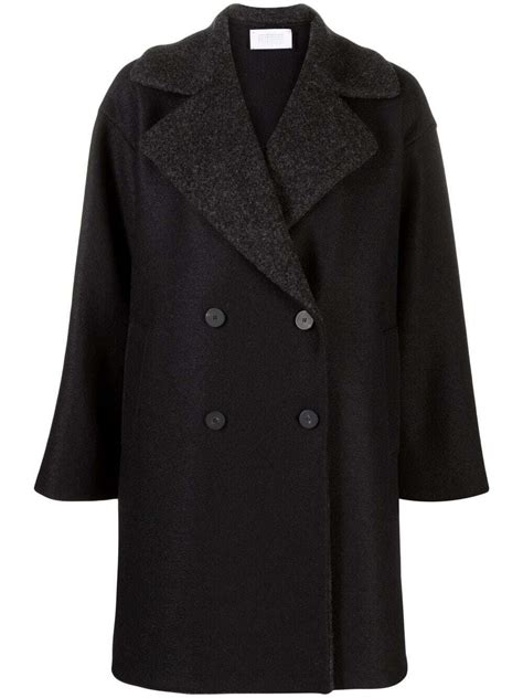 buy harris wharf london oversize double breasted coat black at 49 off editorialist