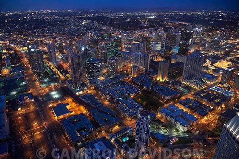 Aerialstock Aerial Photograph Of San Diego At Dusk