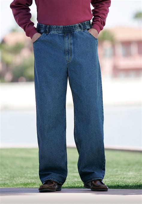 Loose Fit Comfort Waist Jeans King Size