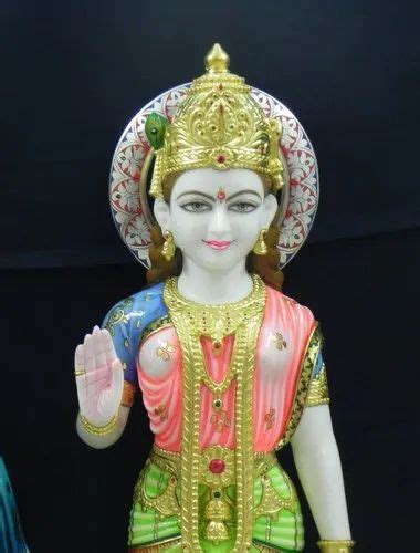 White Painted Marble Radha Krishna Statue For Worship Size 12