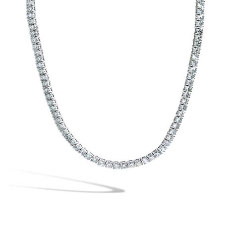 Lab Grown Diamond 10 Carat Tennis Necklace