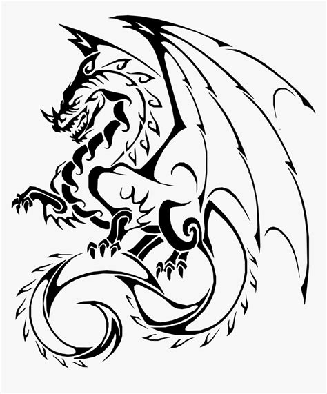 Enjoy them and leave your. Cool Dragon Drawing Easy, HD Png Download , Transparent Png Image - PNGitem