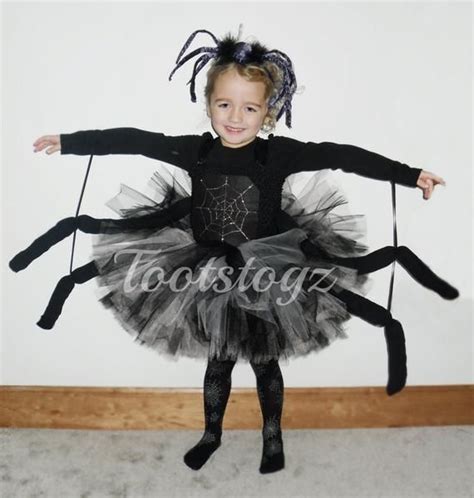 4 Layered Spider Tutu Dress With Spider Legs Spider Web Detail On The