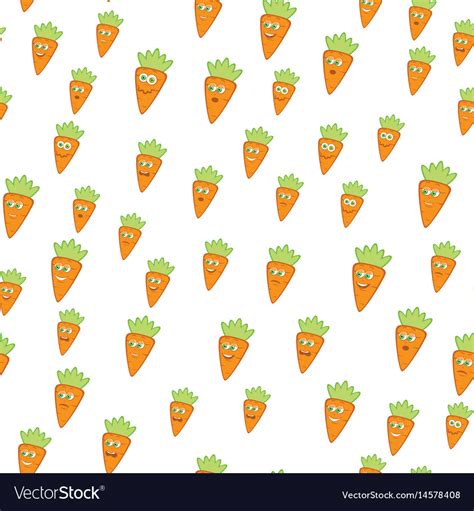 Carrots Seamless Pattern Royalty Free Vector Image