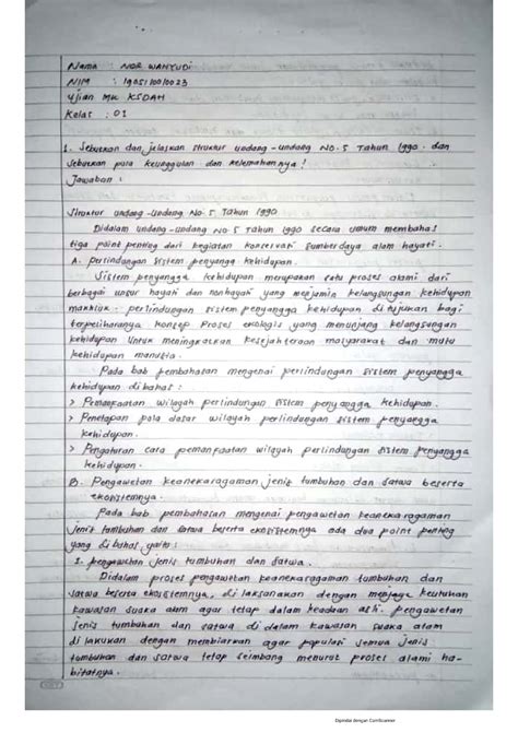 konservasi sumber daya alam hayati - Fisika Sumber Daya Alam - Studocu