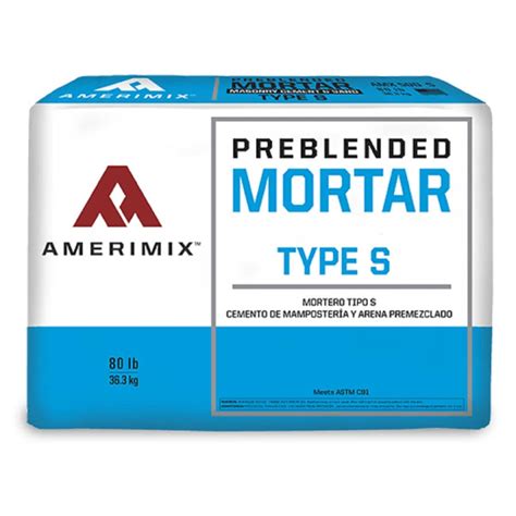 Amerimix Pre Blended 80 Lb Gray Type S Mortar Mix At