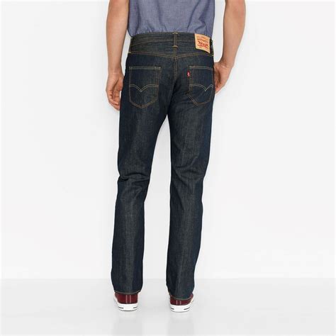 Mens Levis 501 Original Jeans Straight Stretch New Ebay
