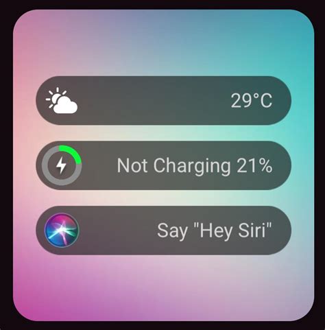New Widget Weather Battery Siri Shortcut Rwidgetopia