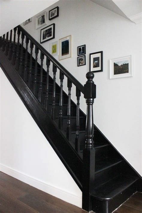 They will be touched, leaned on, and maybe an i painted the stair well railing in black and white right around christmas time, about six months ago. Black painted staircase in Litle Greene Jack Black paint # ...