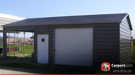 Metal Garage With Two Sections 22 X 31 Shop Metal Buildings Online