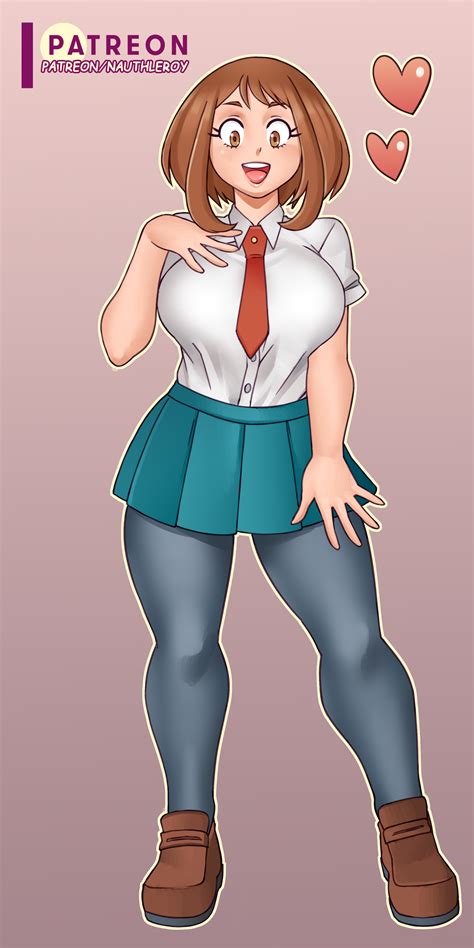 stripheroacademia ochako uraraka by nauth on newgrounds