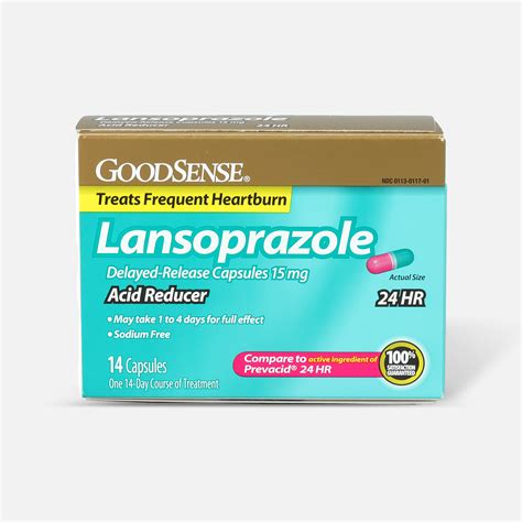 Goodsense® Acid Reducer Lansoprazole Delayed Release Capsules15 Mg